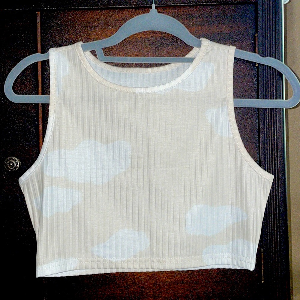 Cloud tank top crop top